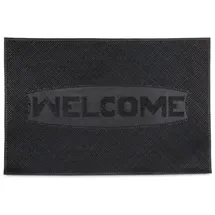 Relaxdays WELCOME 40 x 60 cm Schwarz