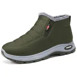 SWZEC Winddichte und Warme Herbst-/Winterschuhe (Grün,46) - 46 EU
