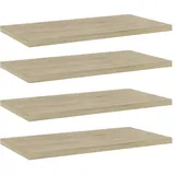 vidaXL Bücherregal 40 x 20 x 1,5 cm Braun