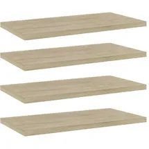 vidaXL Bücherregal 40 x 20 x 1,5 cm Braun