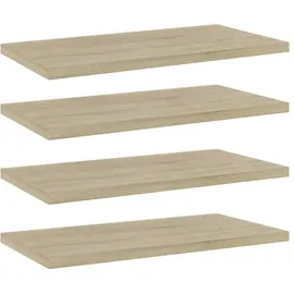 vidaXL Bücherregal 40 x 20 x 1,5 cm Braun