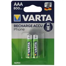 Varta Recharge Accu Phone Micro AAA 800 mAh 26 St.