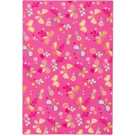 Snapstyle Kinder Spiel Teppich Schmetterling Pink 200x300cm