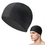 2 Stück Badekappe Stoff für Herren und Damen,Schwimmkappe,Swimming Cap,Schwimmmütze,Schwimmhaube,Badehaube,Bademütze,Badekappe Lange Haare,Badekappen für Schwimmer Erwachsene & Teenager