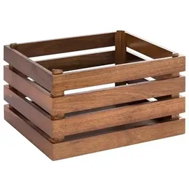 APS Holzbox -SUPERBOX-, 29 cm, H: 20 cm, Akazienholz, passend zu GN 1/2