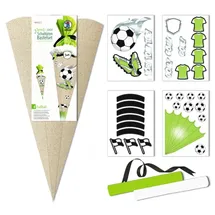 Ludwig Bähr Schultüten-Bastelset "Green Line - Fußball"