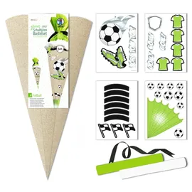 Ludwig Bähr Schultüten-Bastelset "Green Line - Fußball"