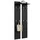 Vladon Garderobenpaneel Vladon 57 x 170 x 20 cm Schwarz