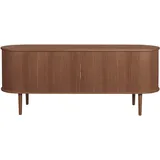 miliboo Vintage-sideboard aus dunklem Holz mit 2 Schiebetüren B160 cm Epic