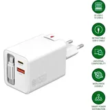 4smarts Ladegerät GaN Flex Jojo 65W 2 USB-C+1 USB-A, weiß, PD-kompatibel