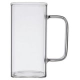 Zoha Glas Latte-Macchiato-Glas Square 2er Set Henkelglas 350 ml Hitzebeständig