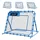 Vevor Fußball Rebounder 147 x 117 cm, Rückprallnetz mit Verstellbarem Winkel & Robustem Eisenrahmen, PE-Trainingsnetz für Ballkontrolle & Passtraining, Balltrainingsgerät für Jugendliche & Erwachsene