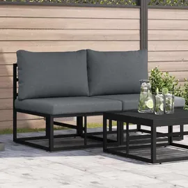 vidaXL Gartenmöbel Schwarz 70 x 70 x 32 cm Metall