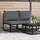 vidaXL Gartenmöbel Schwarz 70 x 70 x 32 cm Metall