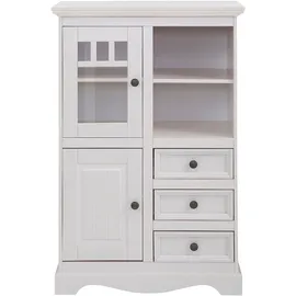 OTTO home Highboard Melissa 80 x 45 x 120 cm Weiß
