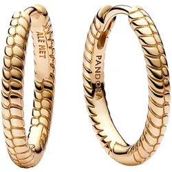 Pandora 262728C00 Damen-Ohrringe Creolen für Charms Goldfarben