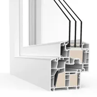 Kunststofffenster, aluplast energeto® 8000ED, passivhaustaugliches Premium-Kunststoff-System, Weiß, 510x510 mm, nach Maß
