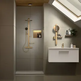 Ideal Standard CerathermAlu+ Duschsystem mit Brausethermostat Bronze BD583BR