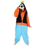 Metamorph Kostüm Goofy Kigurumi, Original Disney-Kostüm: kuscheliger Onesie von Sazac orange