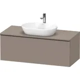 Duravit D-Neo, Waschtischunterbau wandhängend, Breite 1200 x Tiefe 550mm, 1x Auszug, mit Griff, DE49490, Farbe: Basalt Matt Dekor