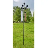 Gravidus Wetterstation Regenmesser Niederschlag Windrichtung Anzeiger inkl. Thermometer