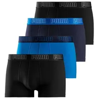 Puma Hipster Packung, 4er-Pack, mit komfortablem Bund, Gr. L, navy, blau, schwarz, schwarz, , 91673623-L