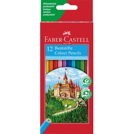 Faber-Castell CASTLE Buntstifte farbsortiert, 12