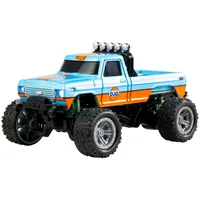 AMEWI RC-Monstertruck Die Cast 1:64 RtR blau/orange, mit Pistolenfernsteuerung