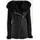 Hollert Damen Lammfelljacke Lena Winterjacke aus Merino Schaffell Echtleder mit Kapuze Größe: XXL Farbe: Schwarz - XXL