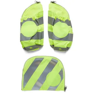 ergobag Seitentaschen Zip-Set mit Reflektorstreifen neongelb