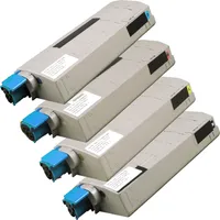 Ampertec 4 Kompatible Toner ersetzt Oki 45396301-04 Multipack KCMY