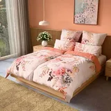 JERYMOOD Wendebettwäsche Blumenbouquet Mikrofaser Jersey Doppelbett, 6tlg.