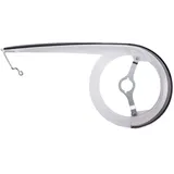 HESLING Kettenschützer "Cambio" , 1-flügelig, Kunststoff, inklusive Zubehör, transparent mit schwarzer Deckleiste, bis 48 Zähne, Ø 22cm