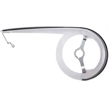 HESLING Kettenschützer "Cambio" , 1-flügelig, Kunststoff, inklusive Zubehör, transparent mit schwarzer Deckleiste, bis 48 Zähne, Ø 22cm