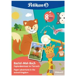 Pelikan zum Basteln Tierreich Malbuch