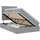 vidaXL Bett mit Stauraum und LED Hellgrau 120 x 190 cm Polyester