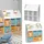 Vicco Kinderbücherregal Luigi 6 Fächer MDF weiß