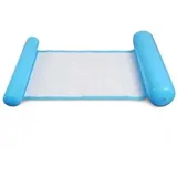 Blaue Mehrzweck-schwimmhängematte, 4-in-1 Aufblasbare Pool-schwimmhilfe, Neigbare Schwimmhängematte, Faltbare Mehrzweck-wasserhängematte, Tragbare Schwimmhängematte, Ultraleichte Schwimmhilfe