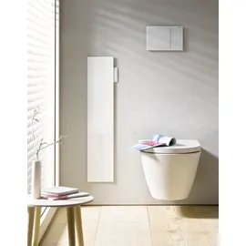 EMCO Asis 2.0 WC-Modul 81 x 17 cm Silber/Weiß Glas