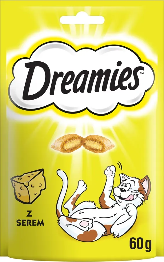 DREAMIES 60g - eine Delikatesse für eine Katze mit einem leckeren Käse (Rabatt für Stammkunden 3%)