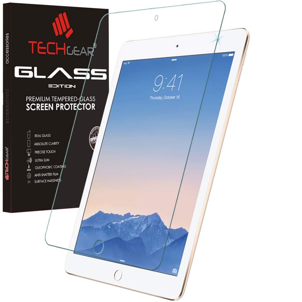 TECHGEAR Schutzfolie kompatibel mit iPad iPad Air (9,7 zoll) - Schutzfolie Glas Anti-Kratzer Schutzabdeckung kompatibel mit Apple iPad Air (9,7 zoll)