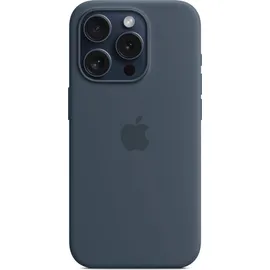 Apple iPhone 15 Pro Silikon Case sturmblau