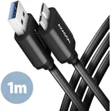 AXAGON USB-A auf Micro-USB 1,0 m Schwarz