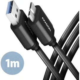 AXAGON USB-A auf Micro-USB 1,0 m Schwarz