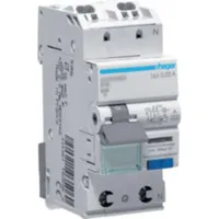 Hager FI/LS-Schalter 1P+N 6kA B-16A 30mA ADS916D