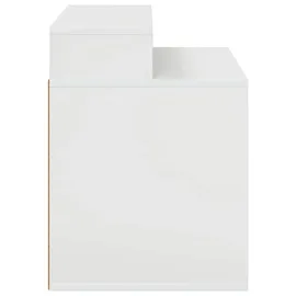 vidaXL Katzenhaus Glänzend 42,5 x 40 x 53,5 cm Weiß