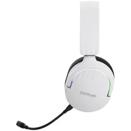 Trust GXT 491W Fayzo Headset Bluetooth + 2.4 GHz, 7.1 Surround Sound, 22H Akkulaufzeit, 35% Recyclingkunststoff RGB Over-Ear Kopfhörer Kabellos Bluetooth PC PS5 PS4 Switch, Weiß