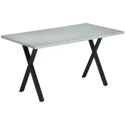 HOMCOM Esstisch MDF, Stahl
