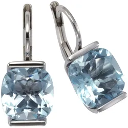 Zeeme Gemstones Ohrringe 925 Silber mit Blautopas (beh.)