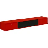 Hammel Furniture Mistral TV-Lowboard 177 cm 1 Stoffklappe und 2 Schubladen rot